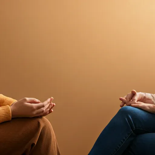 Warm photo of a supportive therapy session